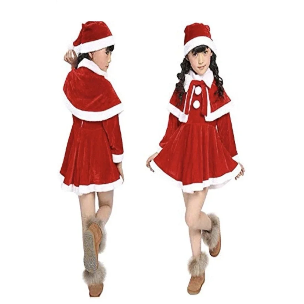 🎄✨ Mrs. Santa Claus Christmas‎ Costume – Girls Size 6–8 ✨🎄